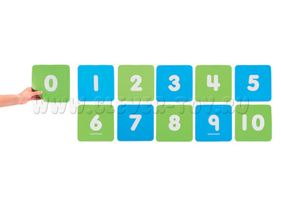 Дорожка цифровая 0-10 (20кв.см, 2 цвета, 11шт.)