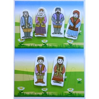 Набор пальчиковых кукол "Семья татарская" (6 шт.)